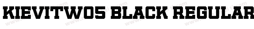 KievitW05 Black Regular字体转换
